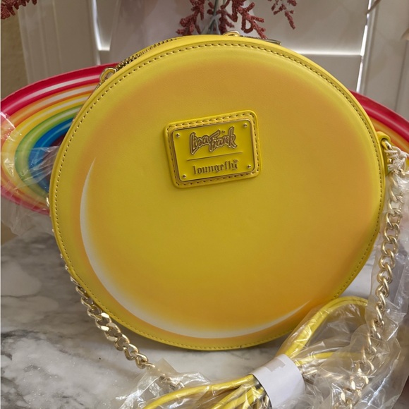 Loungefly Lisa frank Saturn Smiley Crossbody bag NWT - Picture 5 of 8